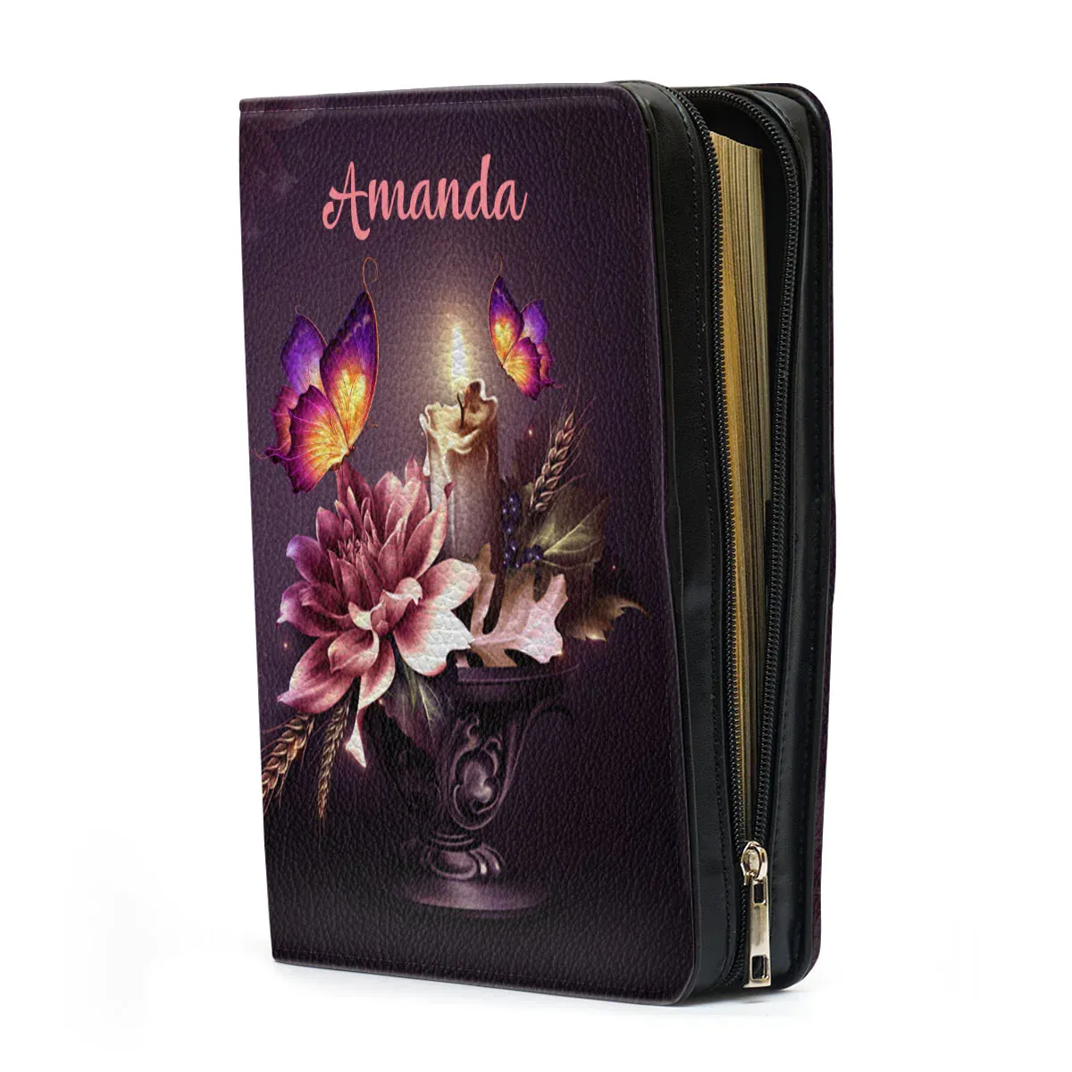 Christianart Bible Cover - The Lord Is On My Side I Will Not Fear Psalm 118:6 - Personalized Bible Cover - Bible Cover For Women - CABBBCV26070324.