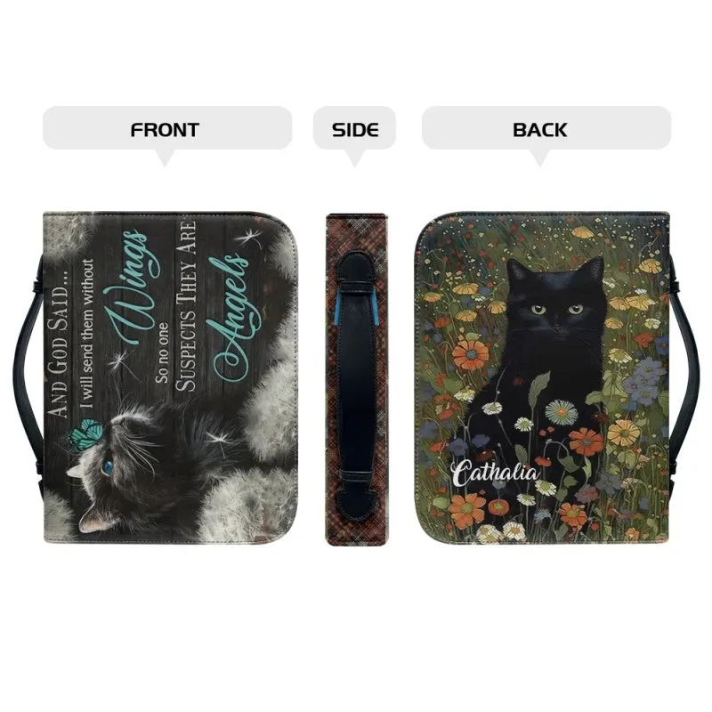 Christianartbag Bible Cover, And GOD Said Bible Cover, Personalized Bible Cover, Cat Bible Cover, Christian Gifts, CAB05251023.