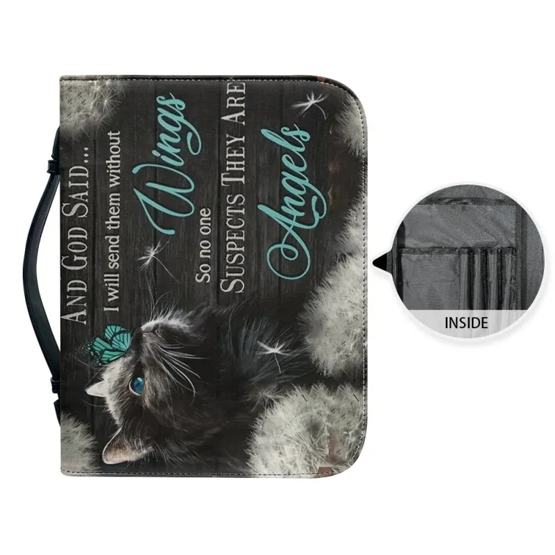 Christianartbag Bible Cover, And GOD Said Bible Cover, Personalized Bible Cover, Cat Bible Cover, Christian Gifts, CAB05251023.