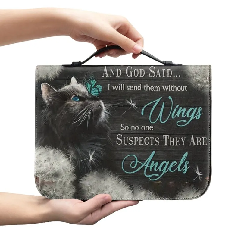Christianartbag Bible Cover, And GOD Said Bible Cover, Personalized Bible Cover, Cat Bible Cover, Christian Gifts, CAB05251023.