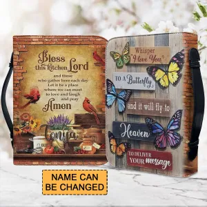 Christianartbag Bible Cover, Bless This Kitchen Lord Bible Cover, Personalized Bible Cover, Bible Cover For Women, Christian Gifts, CAB01161023.