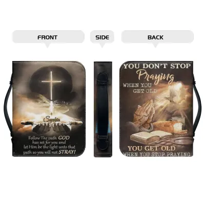 Christianartbag Bible Cover - Follow The path GOD Bible Cover - Personalized Bible Cover - Bible Cover For Women - CABBBCV09200923.
