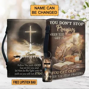 Christianartbag Bible Cover - Follow The path GOD Bible Cover - Personalized Bible Cover - Bible Cover For Women - CABBBCV09200923.