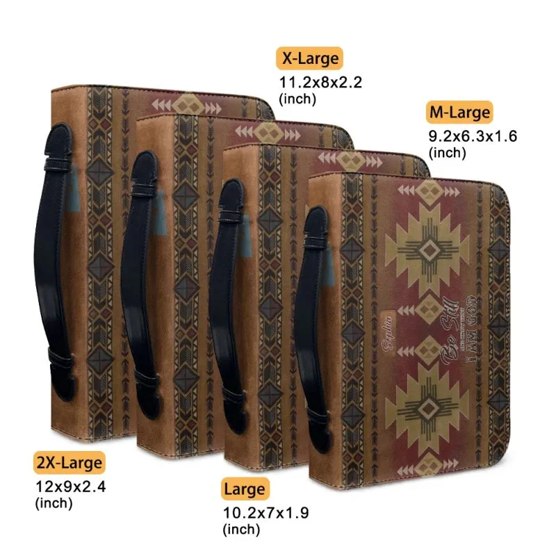 Christianartbag Bible Cover - Intage Hand-woven Southwest Lacing Design Personalized Bible Cover - Personalized Bible Cover - Christmas Gift - CABBBCV01080923.