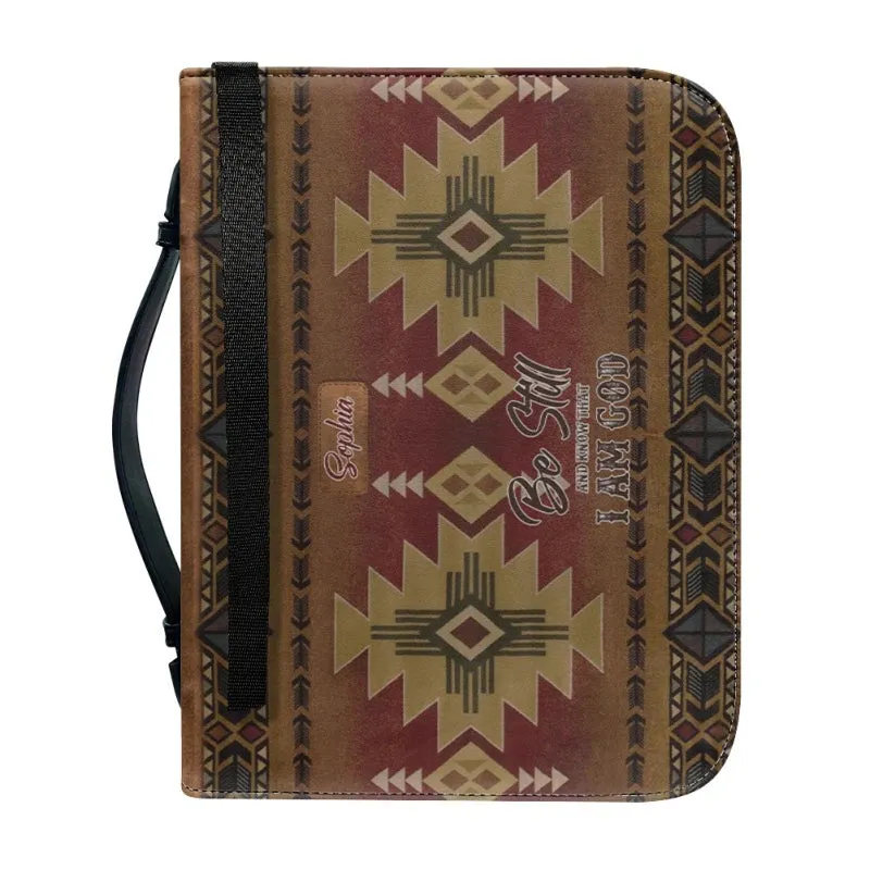 Christianartbag Bible Cover - Intage Hand-woven Southwest Lacing Design Personalized Bible Cover - Personalized Bible Cover - Christmas Gift - CABBBCV01080923.