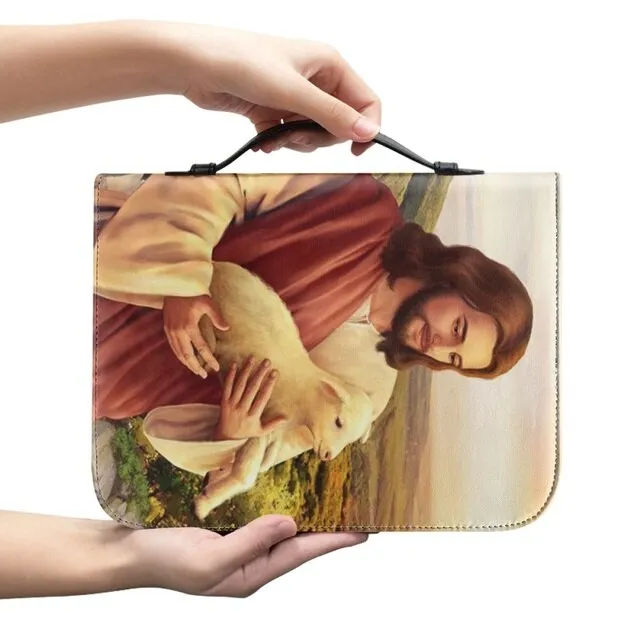 Christianartbag Bible Cover, Jesus Printed Customized Bible Cover, Personalized Bible Cover, Gifts For Men, Christmas Gift, CABBBCV05290723
