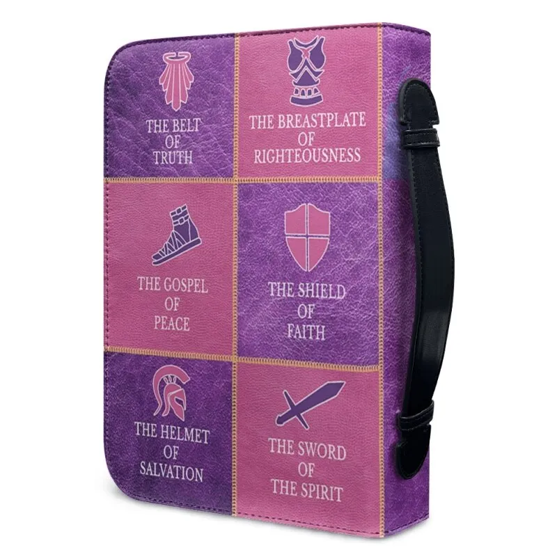 Christianartbag Bible Cover - Put On The Full Armor Of God Bible Cover - Personalized Bible Cover - Divine Protector Bible Cover - CABBBCV07160823.