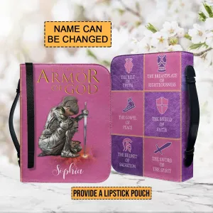 Christianartbag Bible Cover - Put On The Full Armor Of God Bible Cover - Personalized Bible Cover - Divine Protector Bible Cover - CABBBCV07160823.