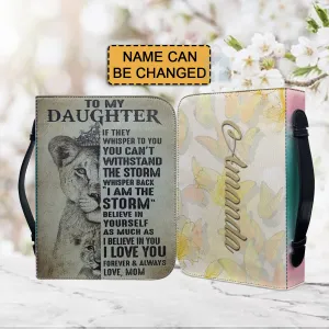 Christianartbag Bible Cover, To My Daughter From Mom Bible Cover, Personalized Bible Cover, Art Design Bible Cover, Christian Gifts, CAB16071223.