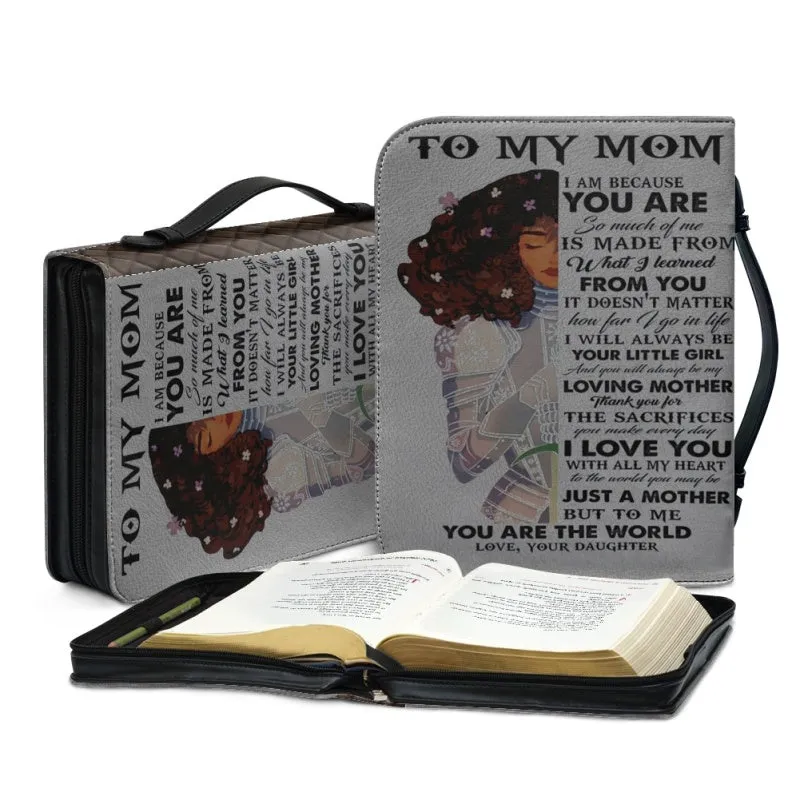 Christianartbag Bible Cover, To My Mom I Love You Warrior Bible Cover, Personalized Bible Cover, Mom Bible Cover, Mother Days Gifts, CAB05201223.
