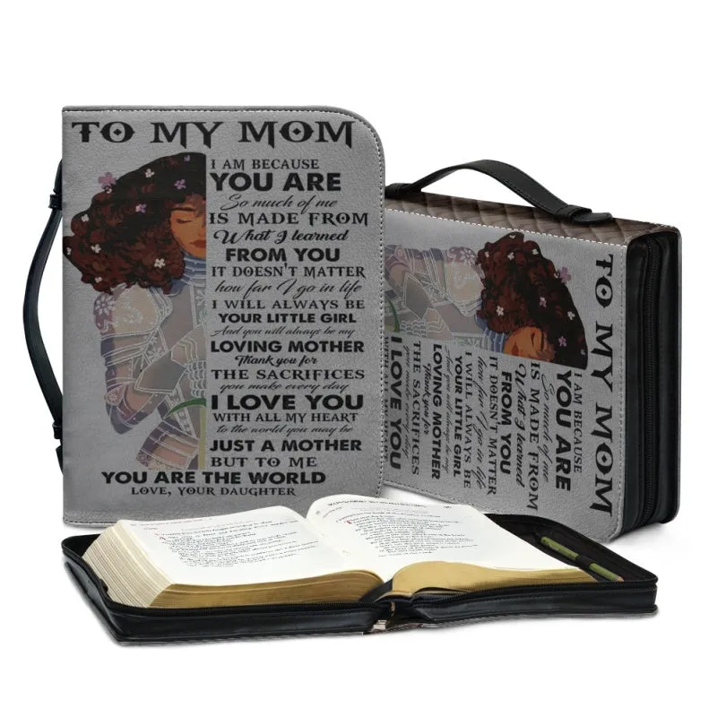 Christianartbag Bible Cover, To My Mom I Love You Warrior Bible Cover, Personalized Bible Cover, Mom Bible Cover, Mother Days Gifts, CAB05201223.