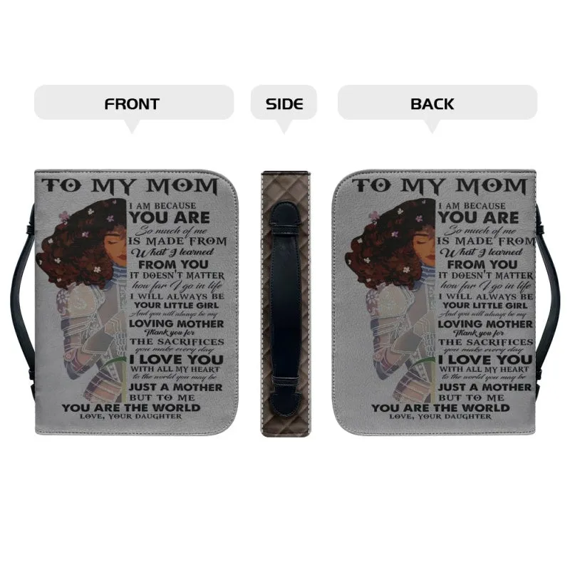 Christianartbag Bible Cover, To My Mom I Love You Warrior Bible Cover, Personalized Bible Cover, Mom Bible Cover, Mother Days Gifts, CAB05201223.