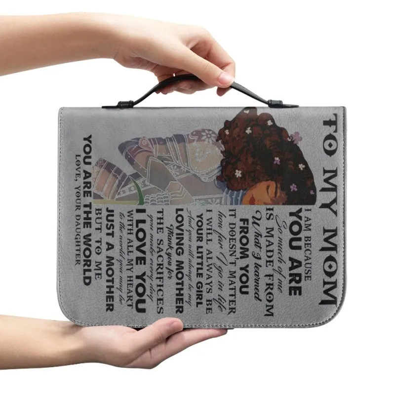 Christianartbag Bible Cover, To My Mom I Love You Warrior Bible Cover, Personalized Bible Cover, Mom Bible Cover, Mother Days Gifts, CAB05201223.