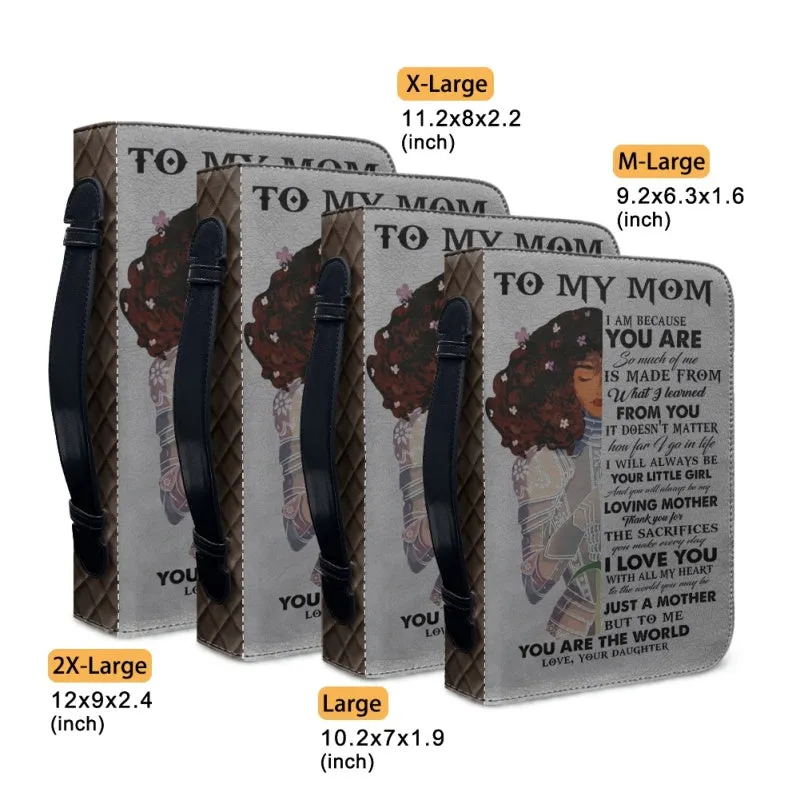 Christianartbag Bible Cover, To My Mom I Love You Warrior Bible Cover, Personalized Bible Cover, Mom Bible Cover, Mother Days Gifts, CAB05201223.