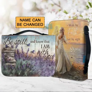 Christianartbag Bible Cover, Walk By Faith Not By Sight Bible Cover, Personalized Bible Cover, Bible Cover For Women, Christian Gifts, CAB03151023.