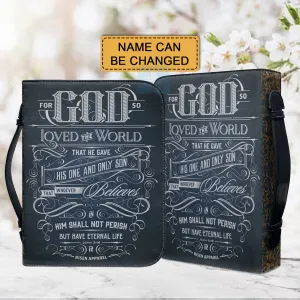 CHRISTIANARTBAG Bible Covers - For God So Loved The World Bible-Cover - CABBBCV06080524.