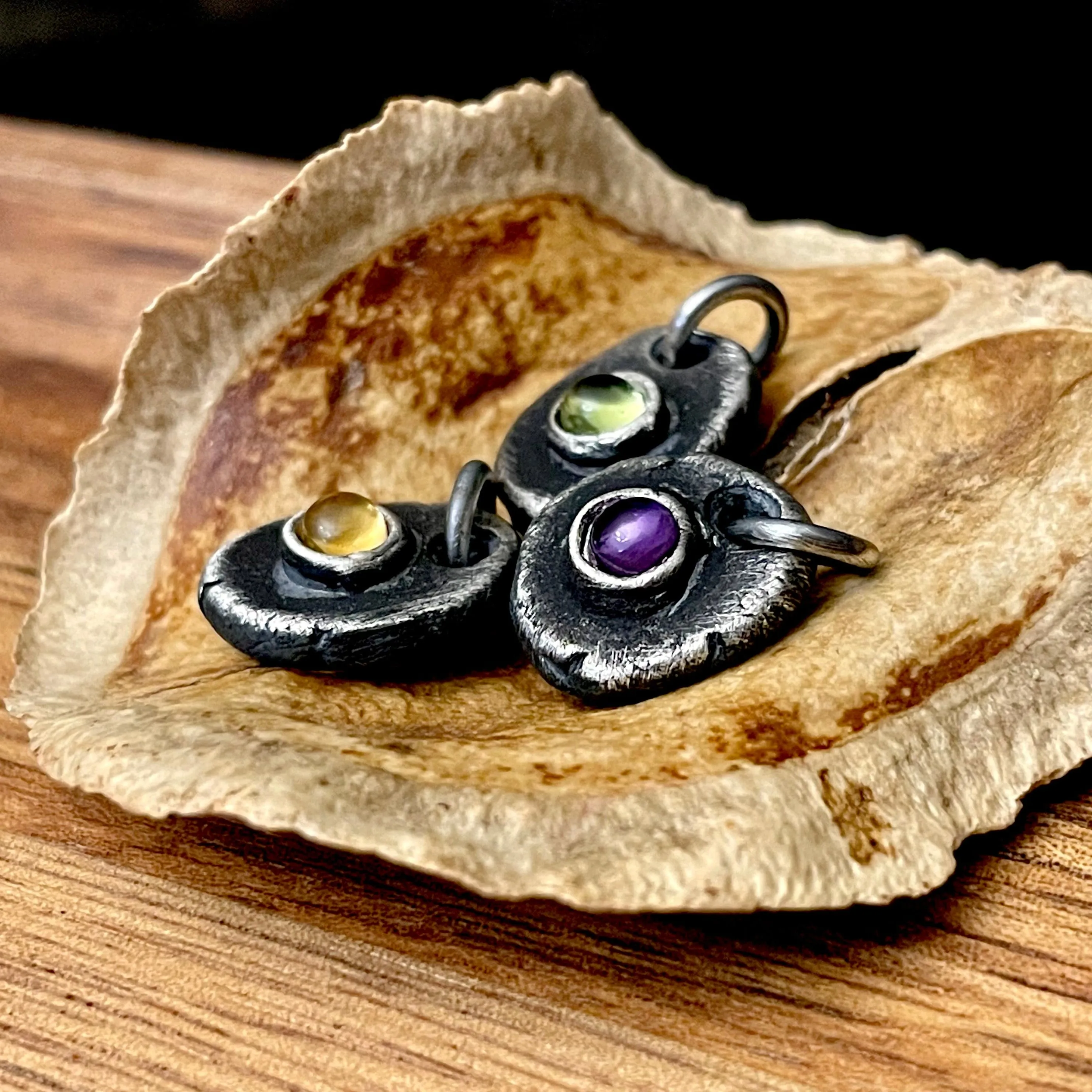 Citrine Pendant Necklace for Men | Mens Novemeber Birthstone Jewelry