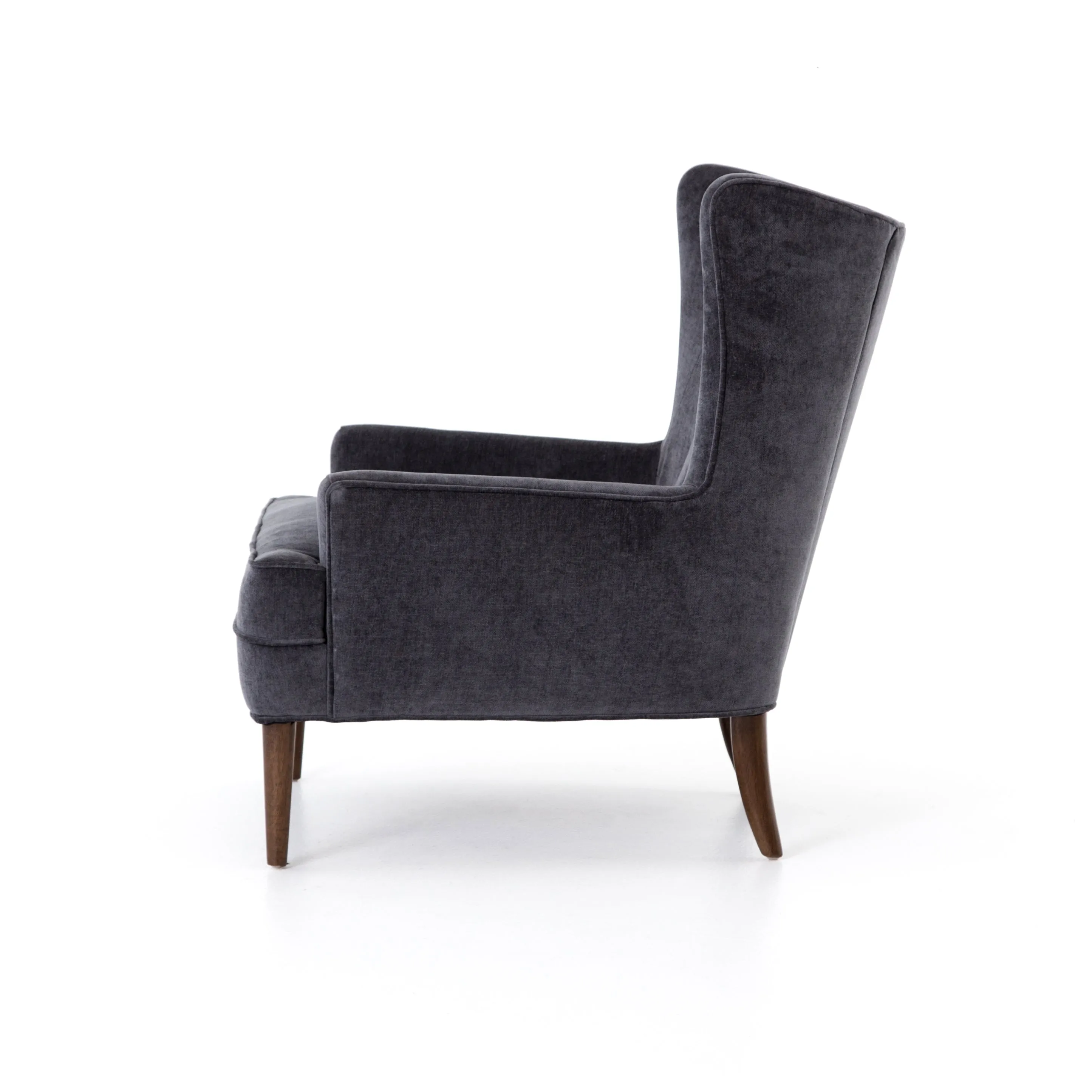 Clermont Chair-Charcoal Worn Velvet
