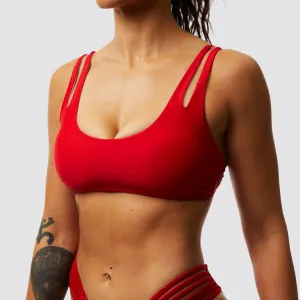 Coastal Bikini Top (Bright Red)