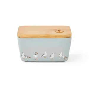 Coastal Birds Butter Dish