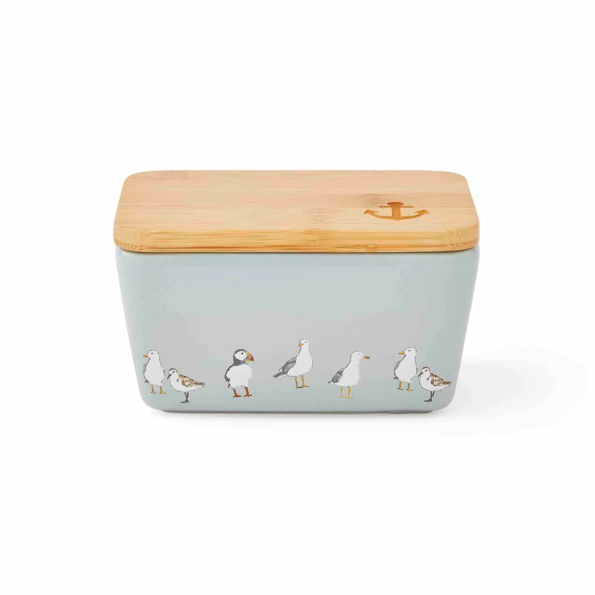 Coastal Birds Butter Dish