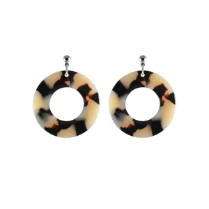 Coco Bold Small Light Tortoiseshell Stud Earrings