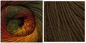 COFFEE   EARTHY - Embossed Phoenix Vortex Shawl KIT