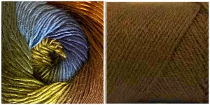 COFFEE   FOREST - Falling Leaves Scarf YARN KIT