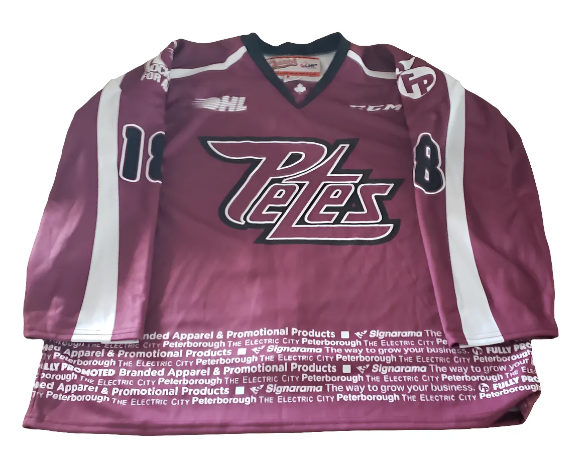 Cole Patey 2021-22 team Issued warm-up jersey