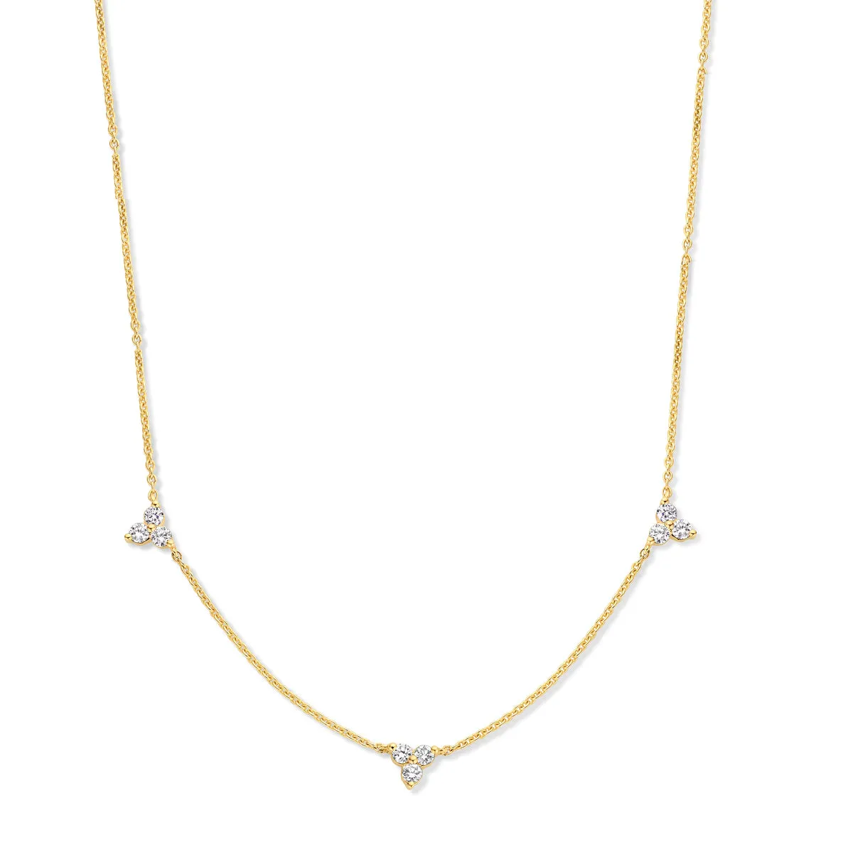 Collier avec motif - Or Jaune, Diamants (067464A)