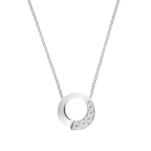 Collier Garel Envol - Or Blanc, Diamants (44AL13G)