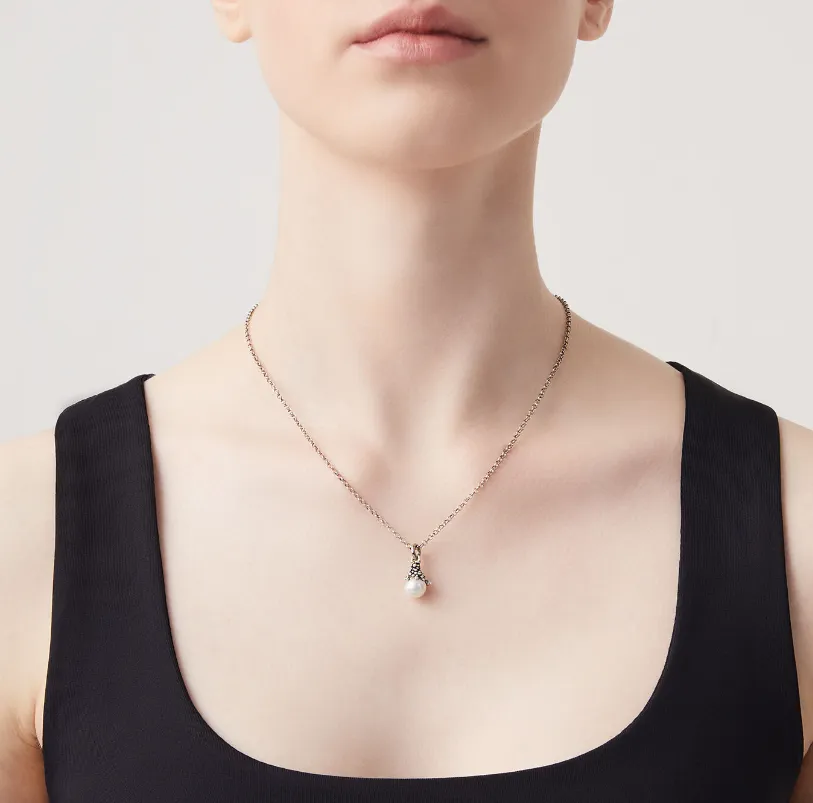 Collier Giovanni Raspini - Drops, Argent et Perle (11932)