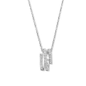 Collier Naiomy - Argent et zircons (N2M55)