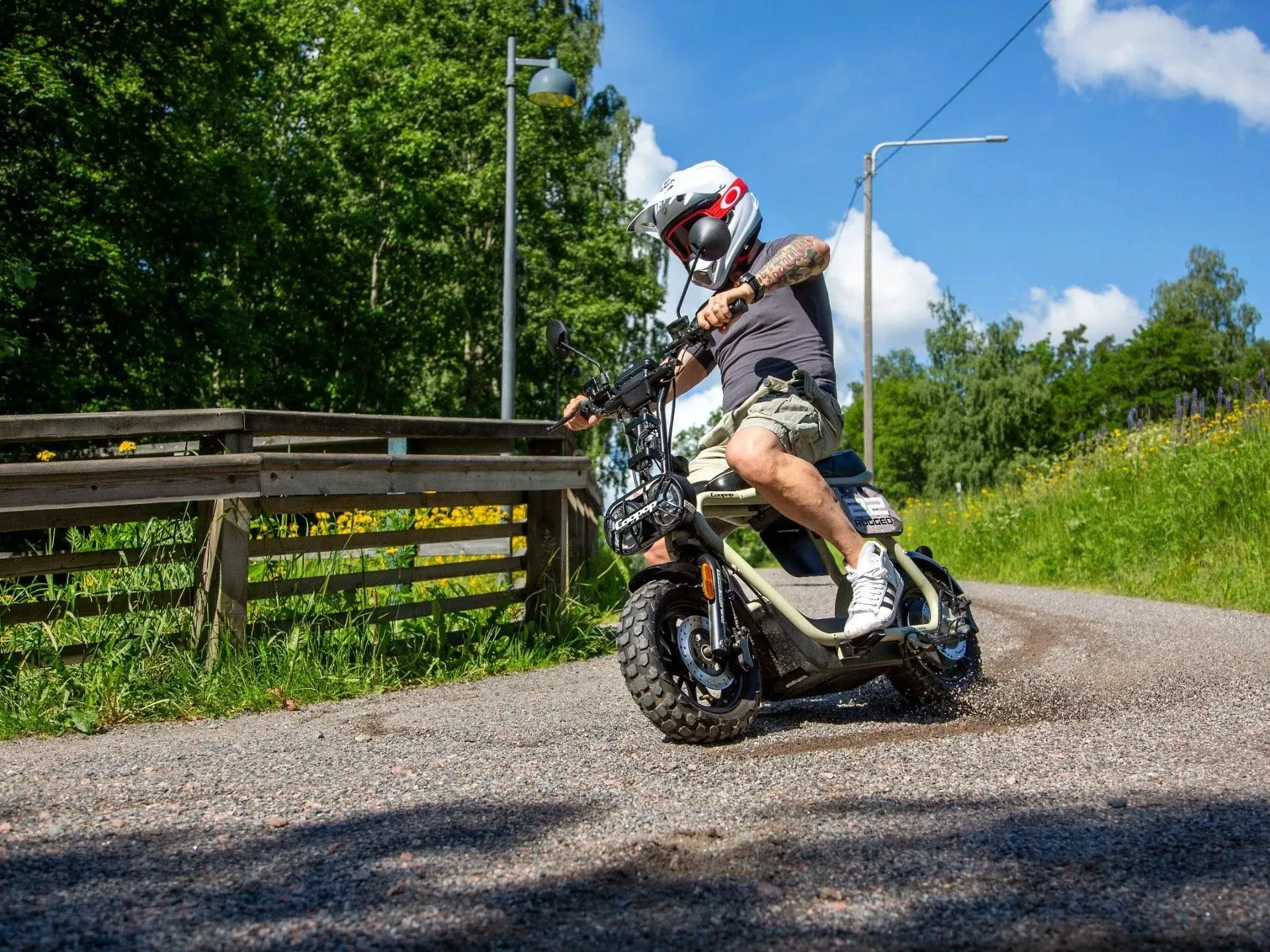 Coopop Rugged Green L -sähkömopo 45km/h