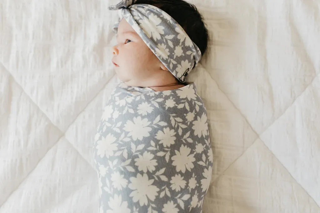 Copper Pearl - Knit Headband Bow - Lacie
