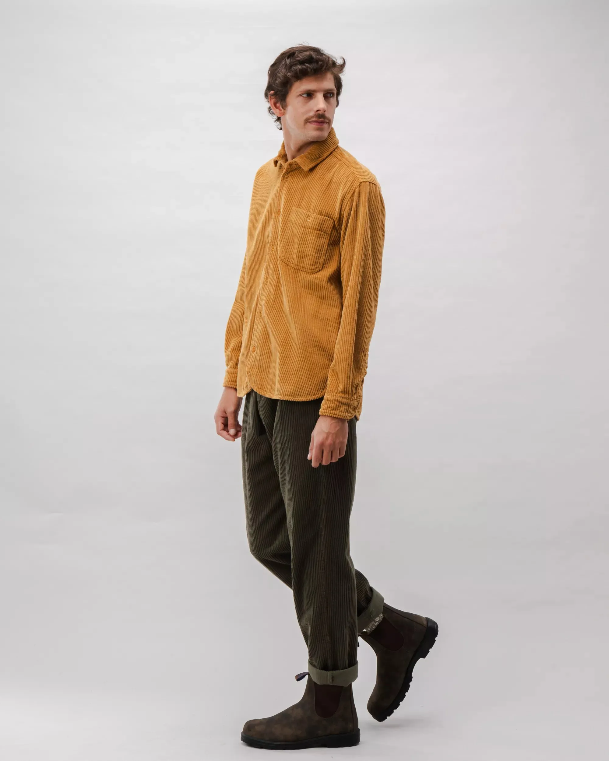 Corduroy Overshirt Camel