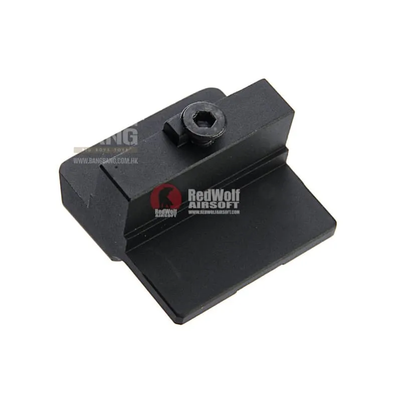 COWCOW Technology Aluminum CNC T1G Rear Sight for Tokyo Marui Model 17 / 19 & WE G17 GBB - Silver