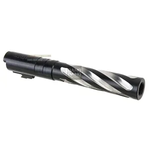 COWCOW Technology Tornado Stainless Steel Threaded Outer Barrel for Tokyo Marui Hi-Capa 5.1 GBB Series (.40 marking) - Black