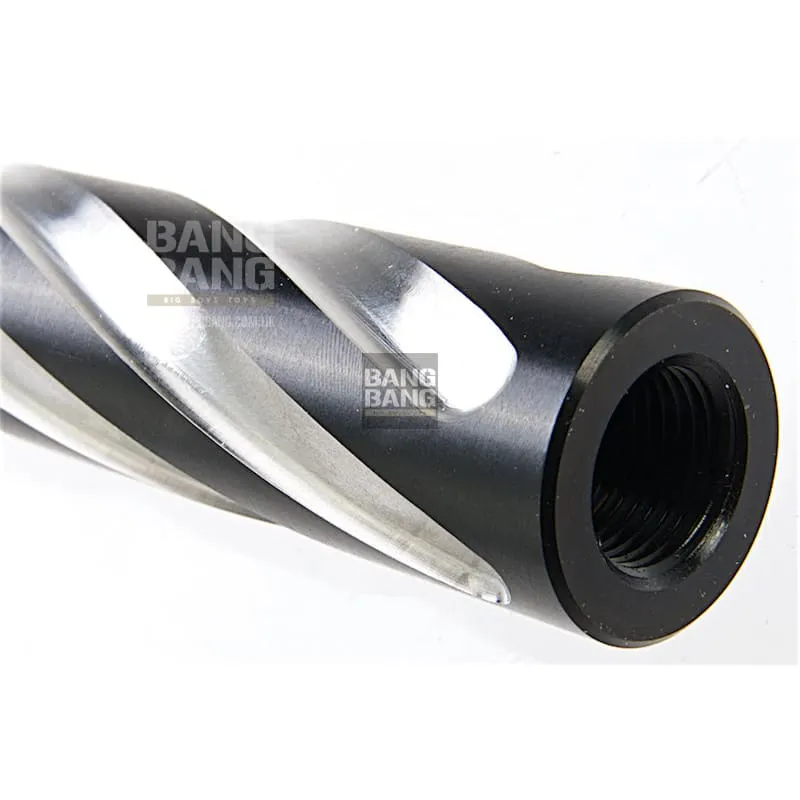 COWCOW Technology Tornado Stainless Steel Threaded Outer Barrel for Tokyo Marui Hi-Capa 5.1 GBB Series (.40 marking) - Black