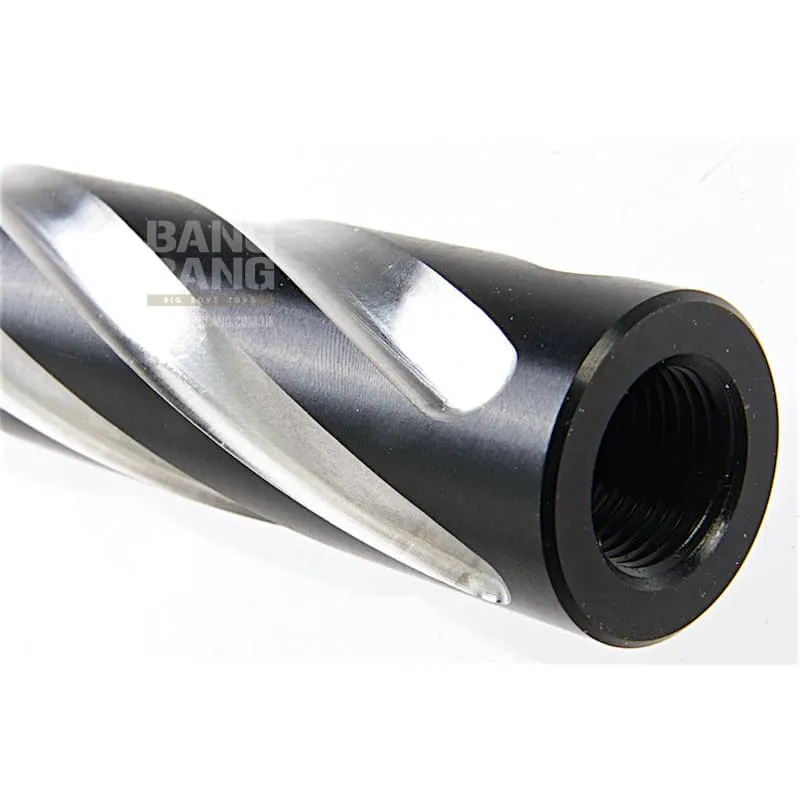 COWCOW Technology Tornado Stainless Steel Threaded Outer Barrel for Tokyo Marui Hi-Capa 5.1 GBB Series (.45 marking) - Black