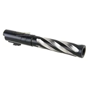 COWCOW Technology Tornado Stainless Steel Threaded Outer Barrel for Tokyo Marui Hi-Capa 5.1 GBB Series (.45 marking) - Black