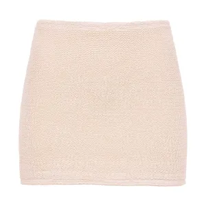 Crema Scrunch Micro Skirt