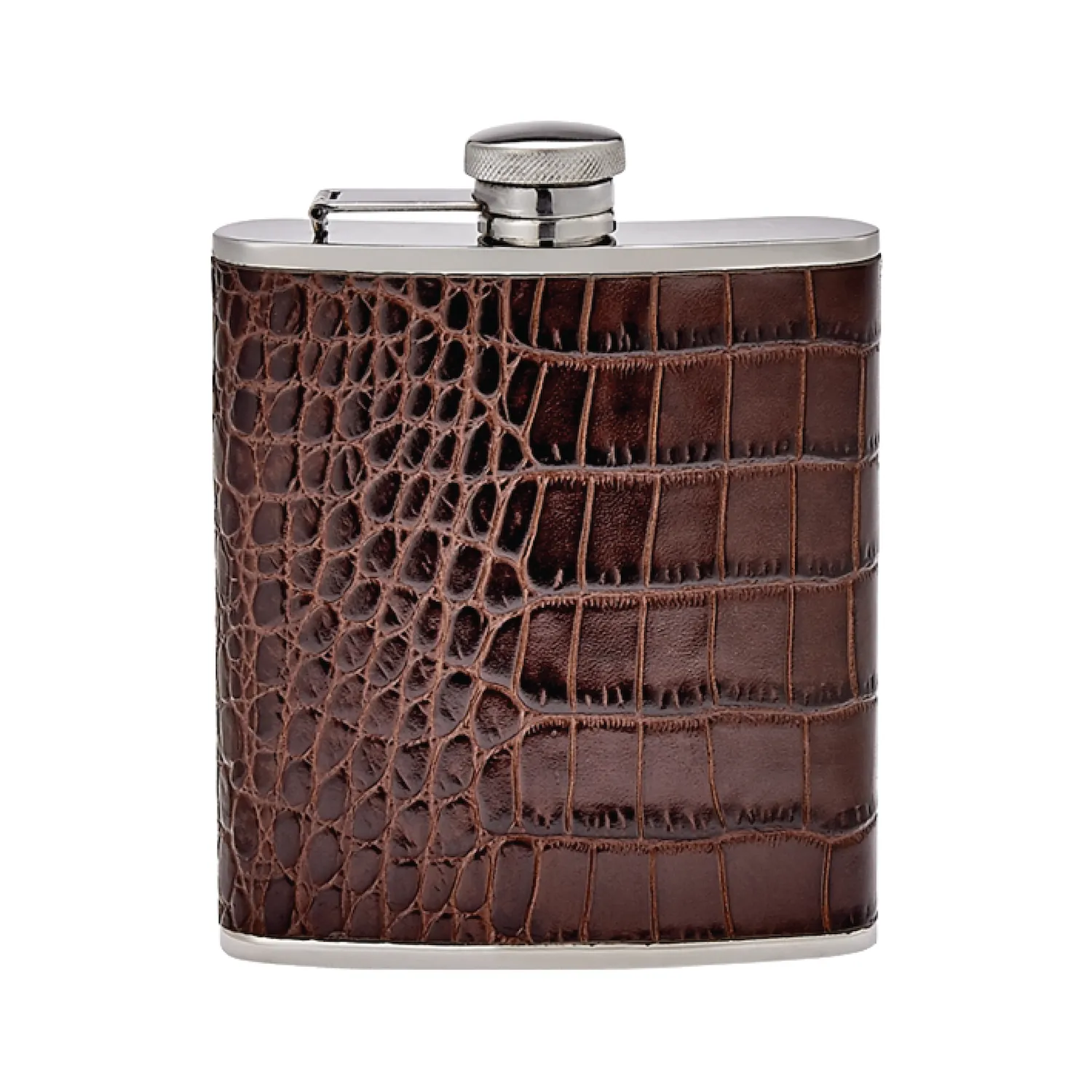 Crocodile Leather Flask