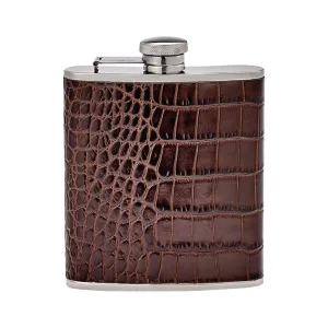 Crocodile Leather Flask
