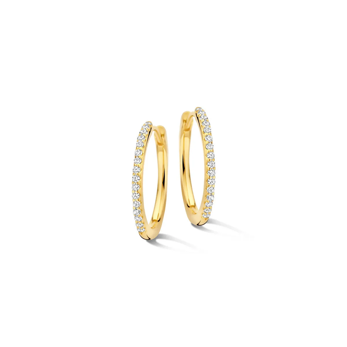 Créoles Boucles d'oreilles Naiomy - Plaqué or zircons (N5E73)