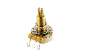 CTS 250K Long Threaded Pot, Audio (Log) Taper, Split Knurled Shaft