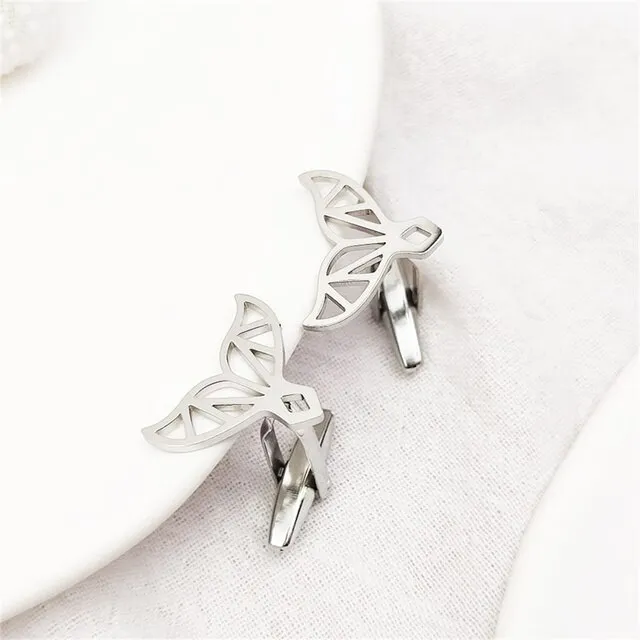 Cufflinks for Men: Whale Fin