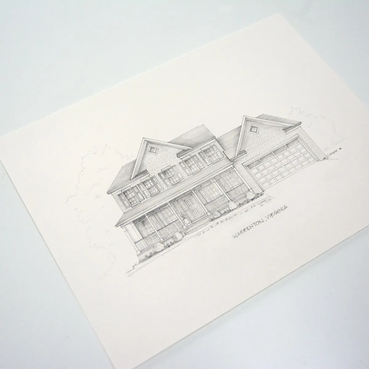 Custom House Illustration - Pencil