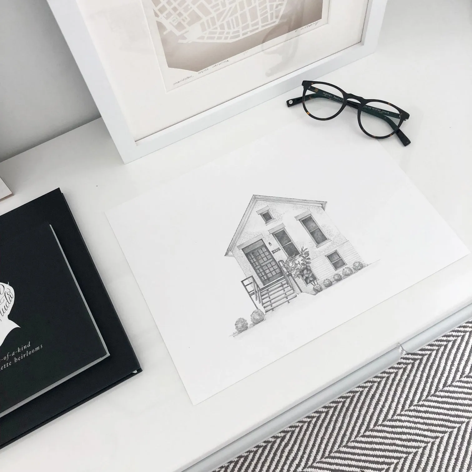 Custom House Illustration - Pencil