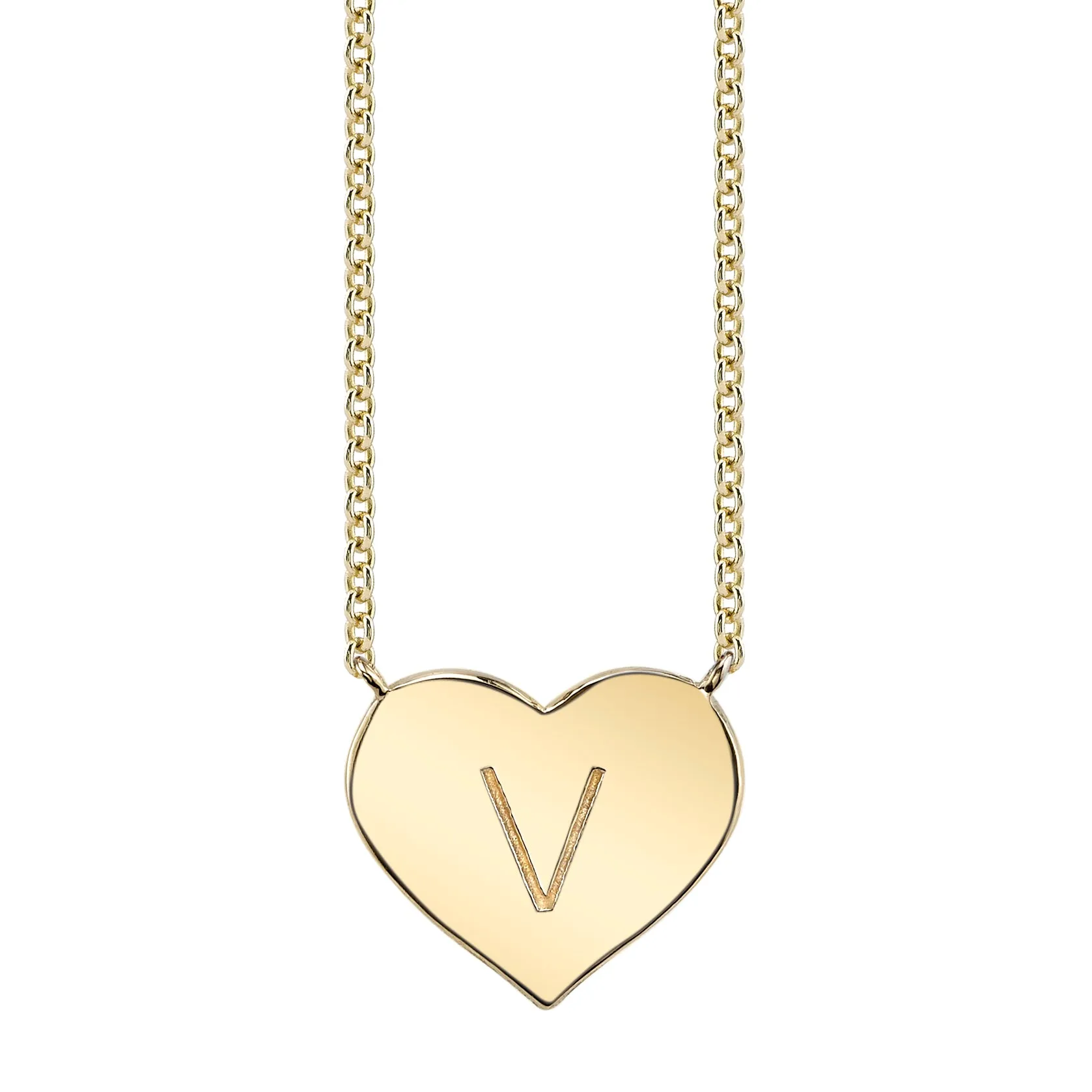 Custom Pave Heart Necklace